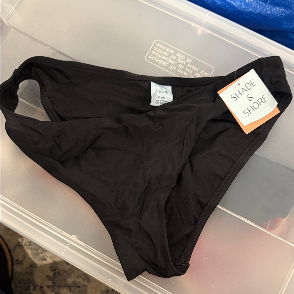 Shade & Shore Classic Black Swim Bottom